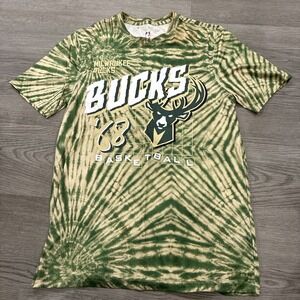New NBA Milwaukee Bucks '68 TIE-DYE  T- Shirt Size Men's SMALL